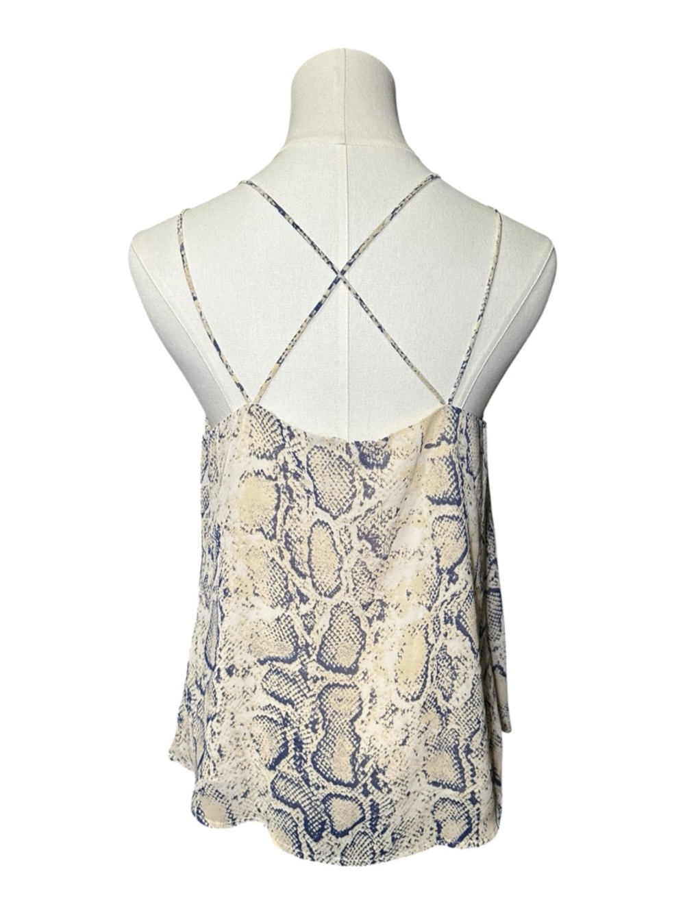 DAVI & DANI Snake Print Crisscross V-Neck Camisole - Picture 7 of 9
